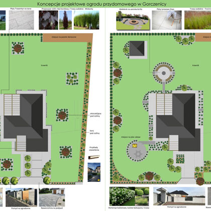 Minimalistyczny ogród przydomowy w Gorczenicy