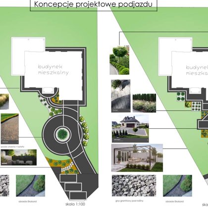 Projekt podjazdu - Iława