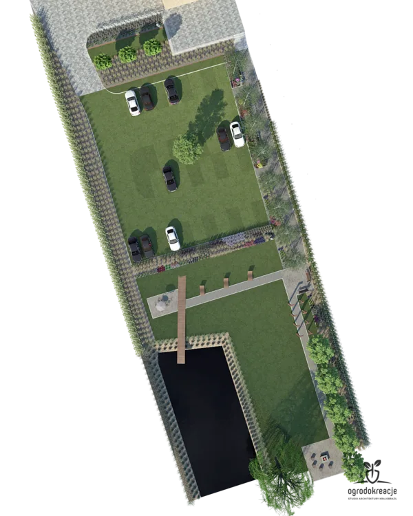 Zieleń przy apartamentowcu