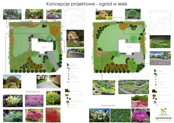 Ogród w lesie